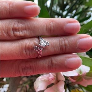 Diamond Ring white gold 10k